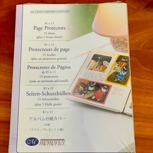 NEW Creative Memories 8 1/2 x 11 Page Protectors